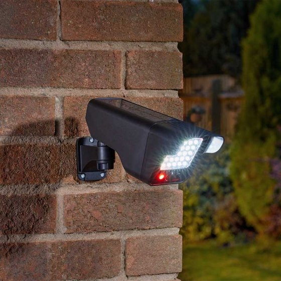 SMART SOLAR PIR FLOODLIGHT & DECOY CAMERA