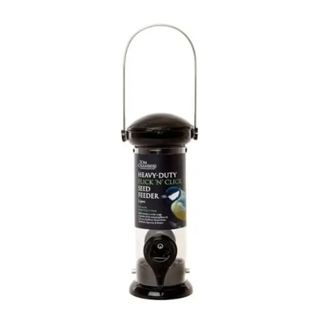 TOM CHAMBERS HEAVY DUTY FLICK N CLICK SEED FEEDER