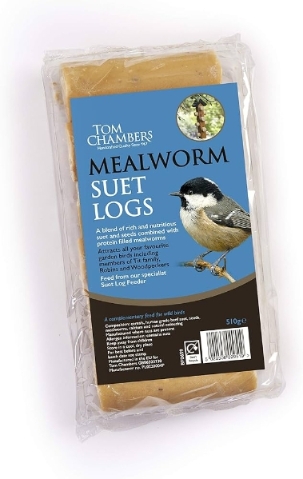 TOM CHAMBERS MEALWORM SUET LOGS PACK OF 6