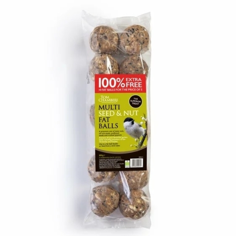 TOM CHAMBERS MULTI SEED & NUT FAT BALLS.